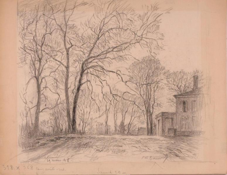 Le Prieuré Saint-Nicolas, une partie de la façade de la maison (titre factice)_0