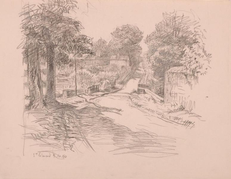 Rue de Saint-Léonard avec le pont au-dessus de la Nonette (titre factice)_0