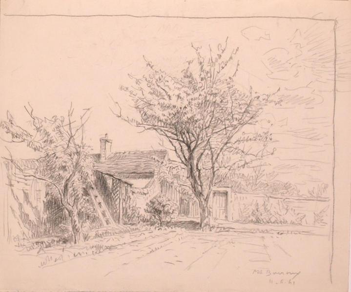 Le jardin du côté de la serre, Courteuil (titre factice)_0