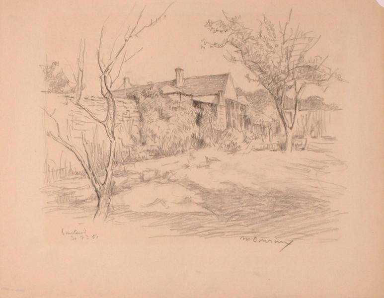 Le jardin vers la serre, Courteuil (titre factice)_0