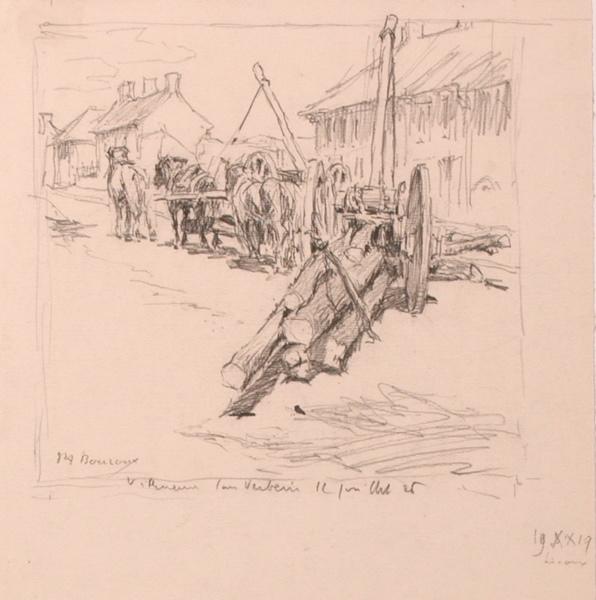 Grumes tirées par des chevaux à Villeneuve-sur-Verberie (titre factice)_0