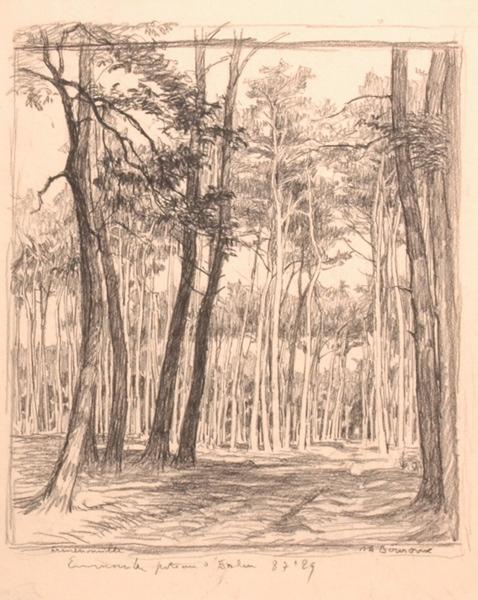 Le Poteau d'Enleu, forêt d'Ermenonville (titre factice)_0