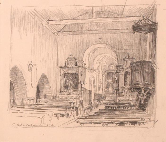 L'intérieur de l'église de Saint-Vaast-de-Longmont (titre factice)_0