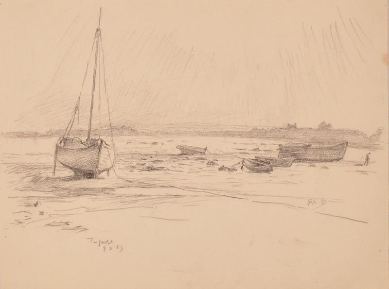 Trégastel, bateaux échoués sur la plage (titre factice)_0