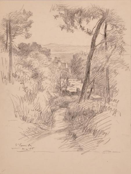 Chemin à la villa Sainte-Camille (titre factice)_0