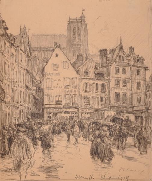 Abbeville, la grand place (titre factice)_0