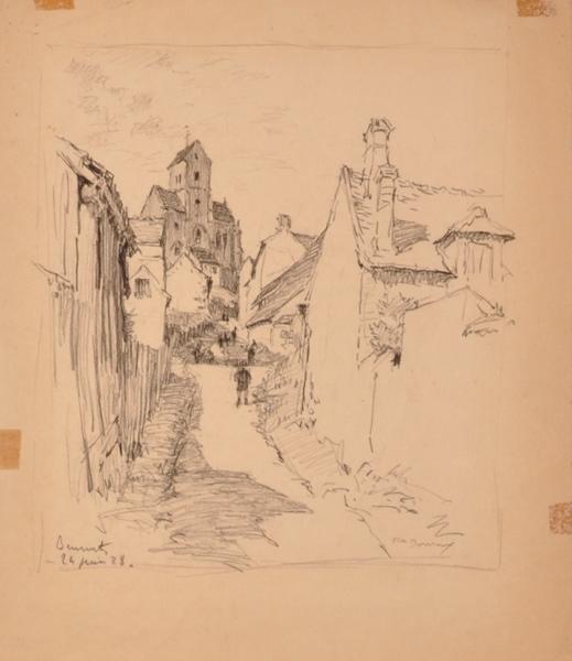 Brumetz, montée vers l'église (titre factice)_0