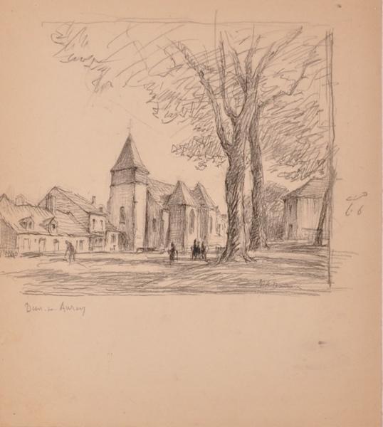 Dun, la place de l'église (titre factice)_0