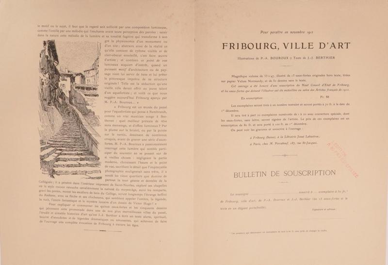 Fribourg, la Collégiale et l'Hôtel de Ville (titre factice)_1