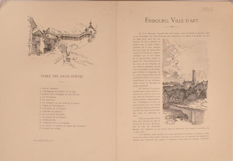 Fribourg, la Collégiale et l'Hôtel de Ville (titre factice)_2