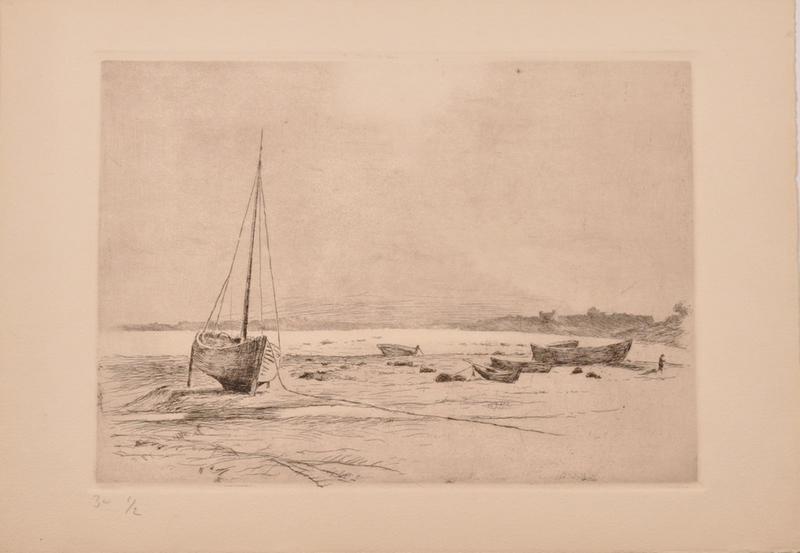 Bateaux échoués sur la plage de Trégastel (titre factice)_0