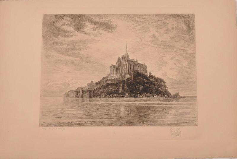 Le Mont Saint-Michel à marée haute vu de Tombelaine (titre factice)_0