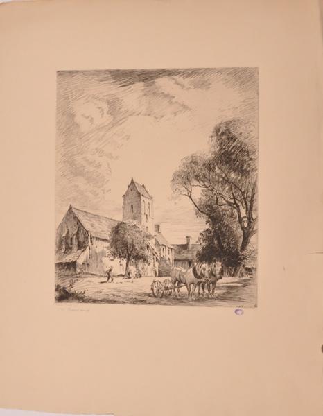 Prieuré de Saint-Léonard près d'Avranches (titre factice)_0