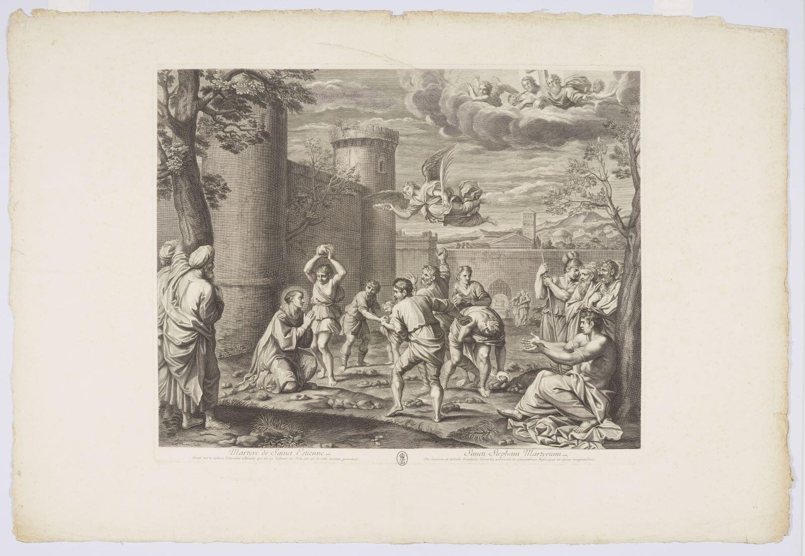Martyre de Sainct Estienne (titre inscrit), Guillaume Chasteau, 1671