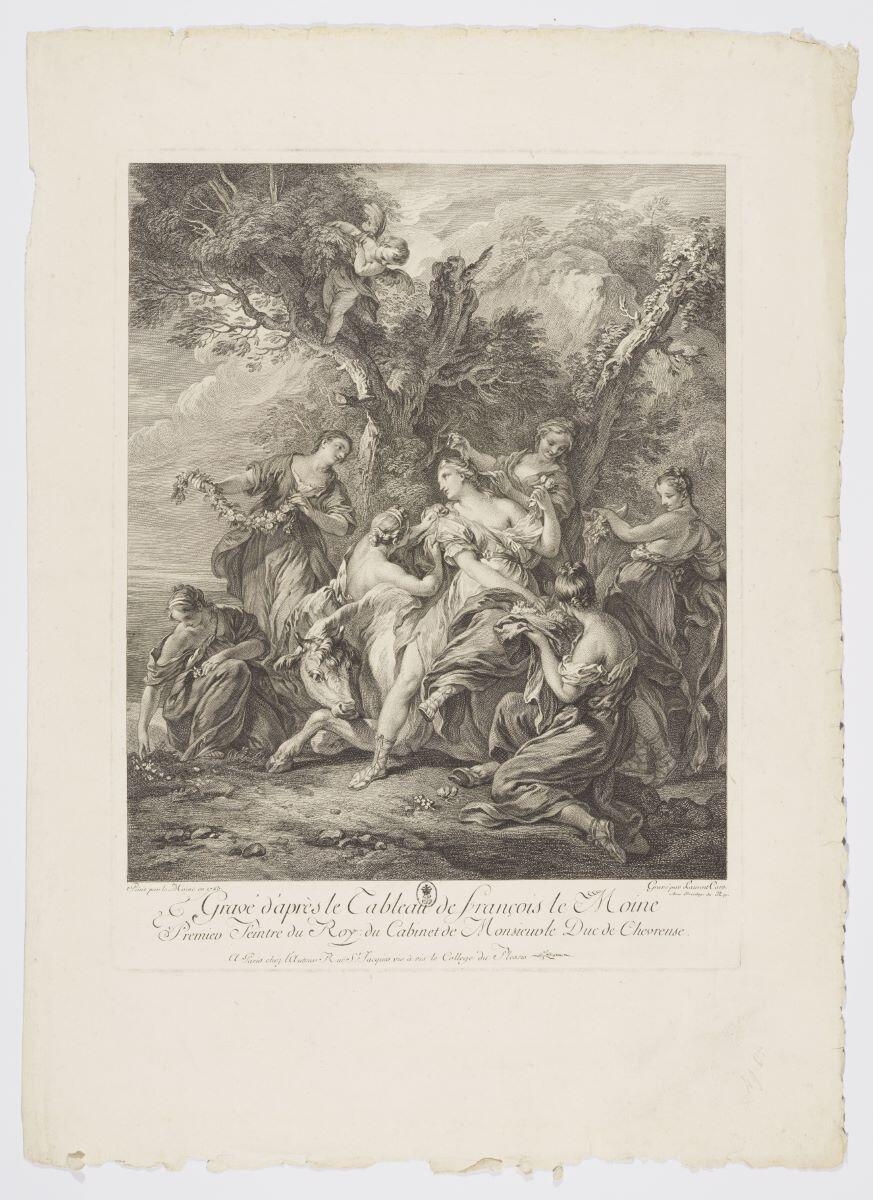 L'enlèvement d'Europe (titre factice), Laurent Cars, 1699-1771