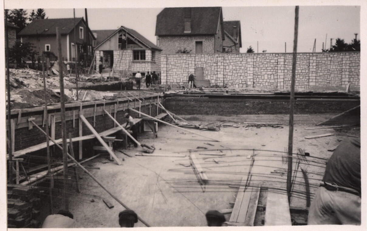 Construction de la piscine de Senlis, Charles-Jean Hallo