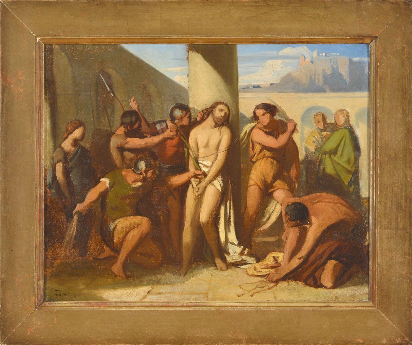 La flagellation du Christ, Thomas Couture, 1838
