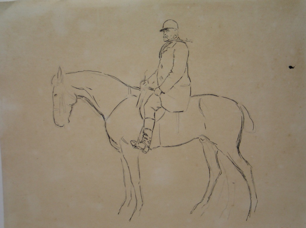 Le duc de Chartres à cheval (titre factice), Carl Georg Arsenius, 19e siècle, 20e siècle