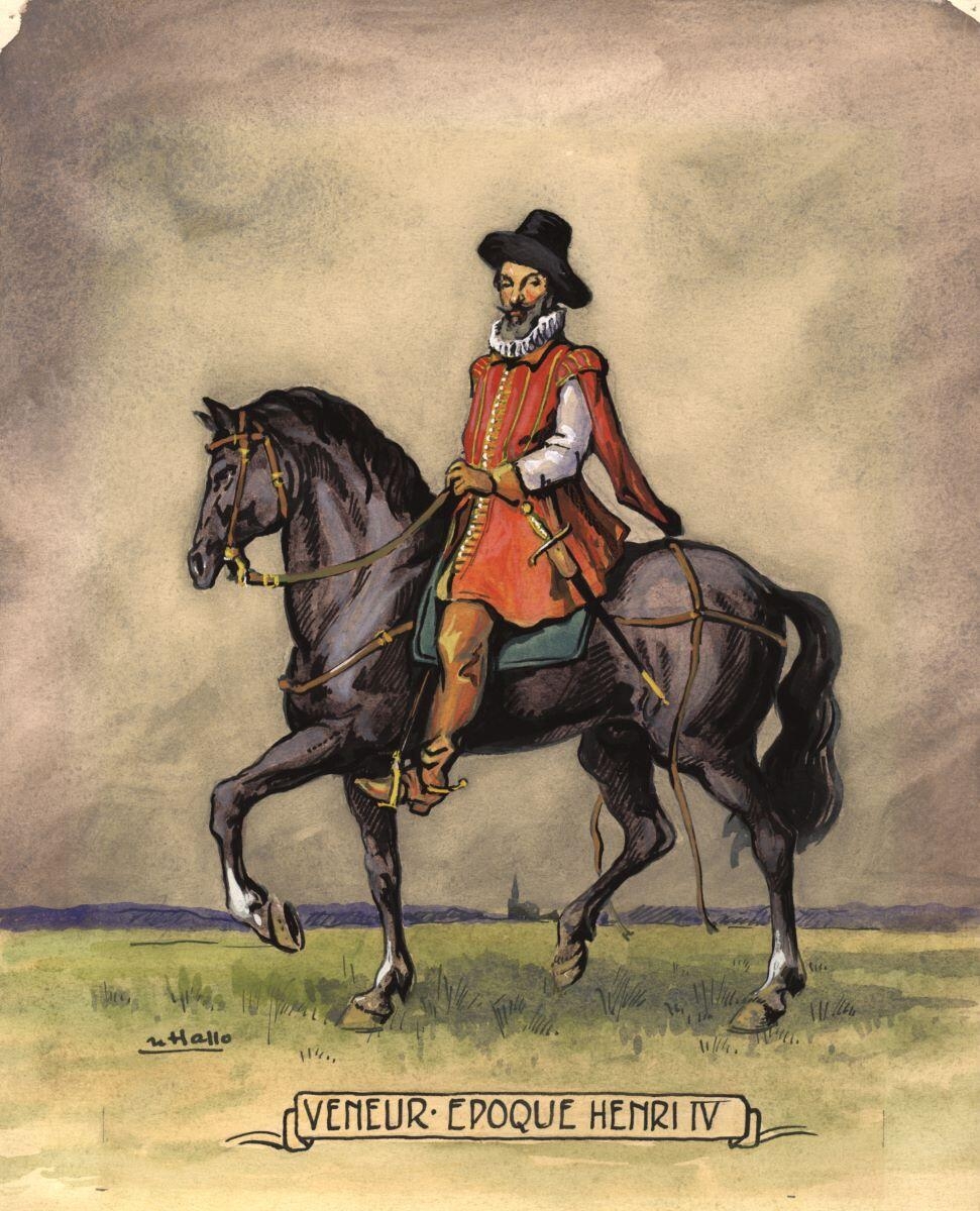 Veneur à cheval, époque Henri IV, Charles-Jean Hallo