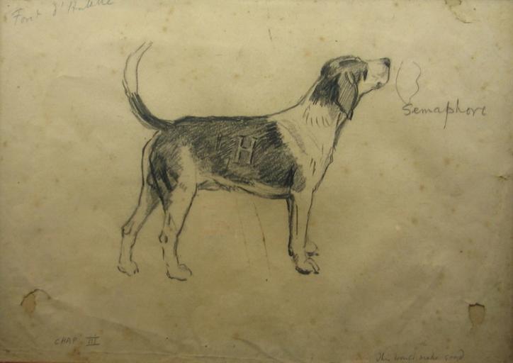 Sémaphore, chien de l'équipage Lyons-Halatte, Cecil Charles Windsor Aldin, 4e quart 19e siècle, 1er quart 20e siècle