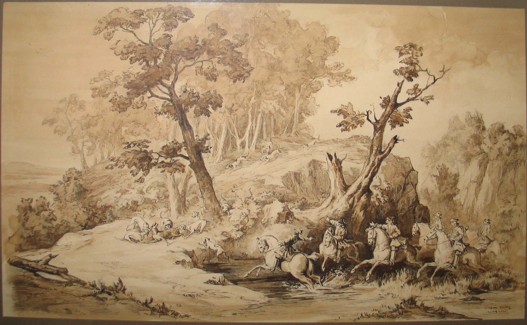 Chasse au loup, Charles-Jean Hallo