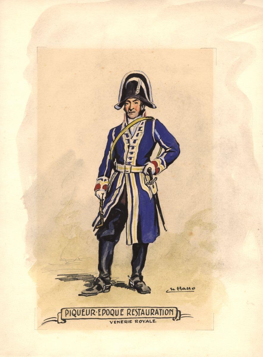 Piqueur, époque Restauration, Charles-Jean Hallo