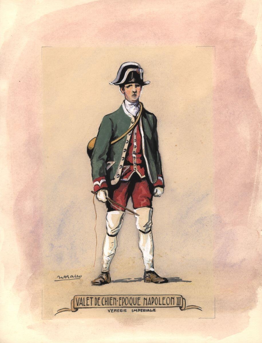Valet de chien, époque Napoléon III, Charles-Jean Hallo