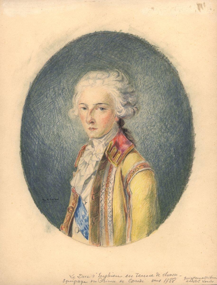 Portrait du duc d’Enghien, Charles-Jean Hallo