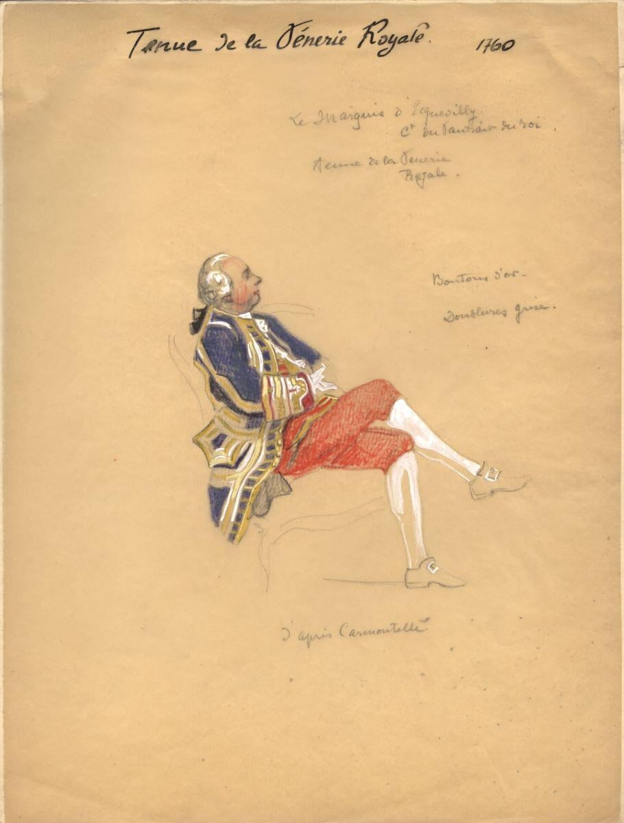Veneur assis de la vénerie royale, 1760_0