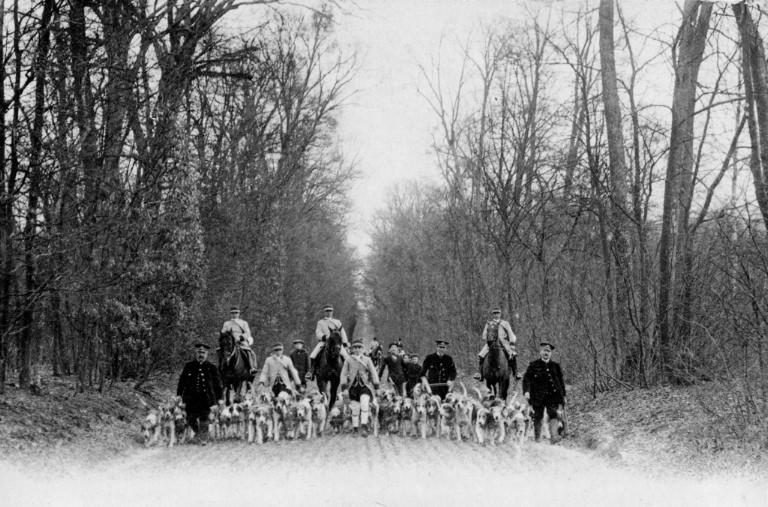 Photographie extraite d'un album de 56 photographies : équipages Chantilly et Par Monts et Vallons, Eugène de Rozycki, 4e quart 19e siècle, 1er quart 20e siècle