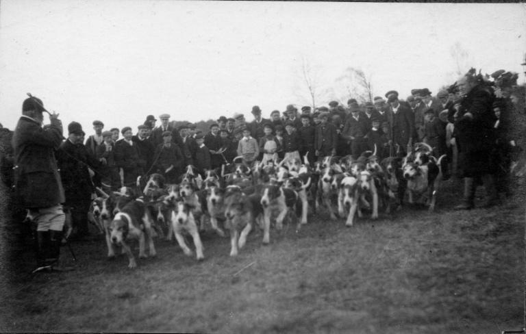 Photographie extraite d'un album de 56 photographies : équipages Chantilly et Par Monts et Vallons, Eugène de Rozycki, 4e quart 19e siècle, 1er quart 20e siècle