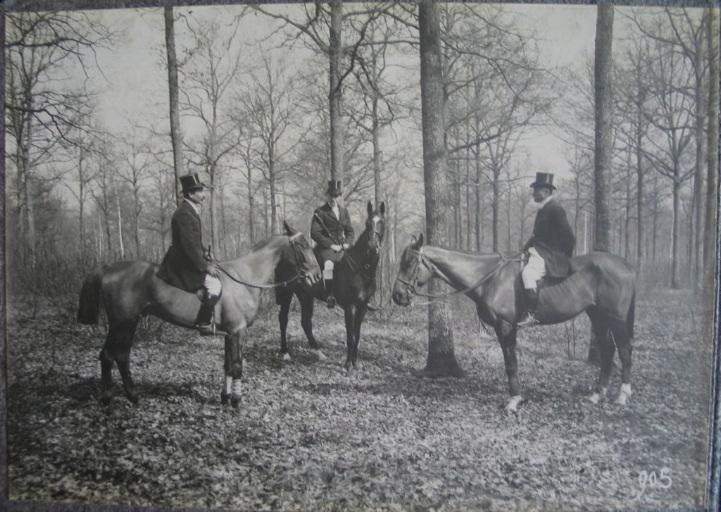 Equipage du duc de Chartres. Veneurs en forêt, Eugène de Rozycki, 1894-1910