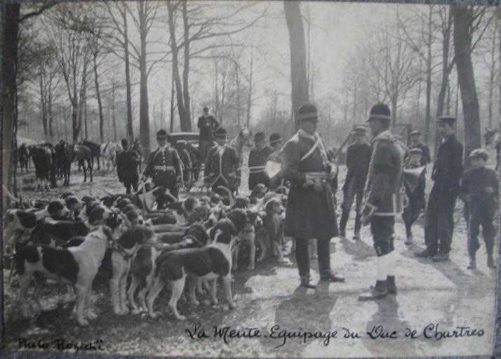 Equipage du duc de Chartres. Veneurs et la meute, Eugène de Rozycki, 1894-1910