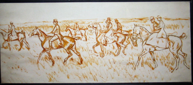 L'équipage du Pau Hunt Drags, Carl Georg Arsenius, 1890 vers