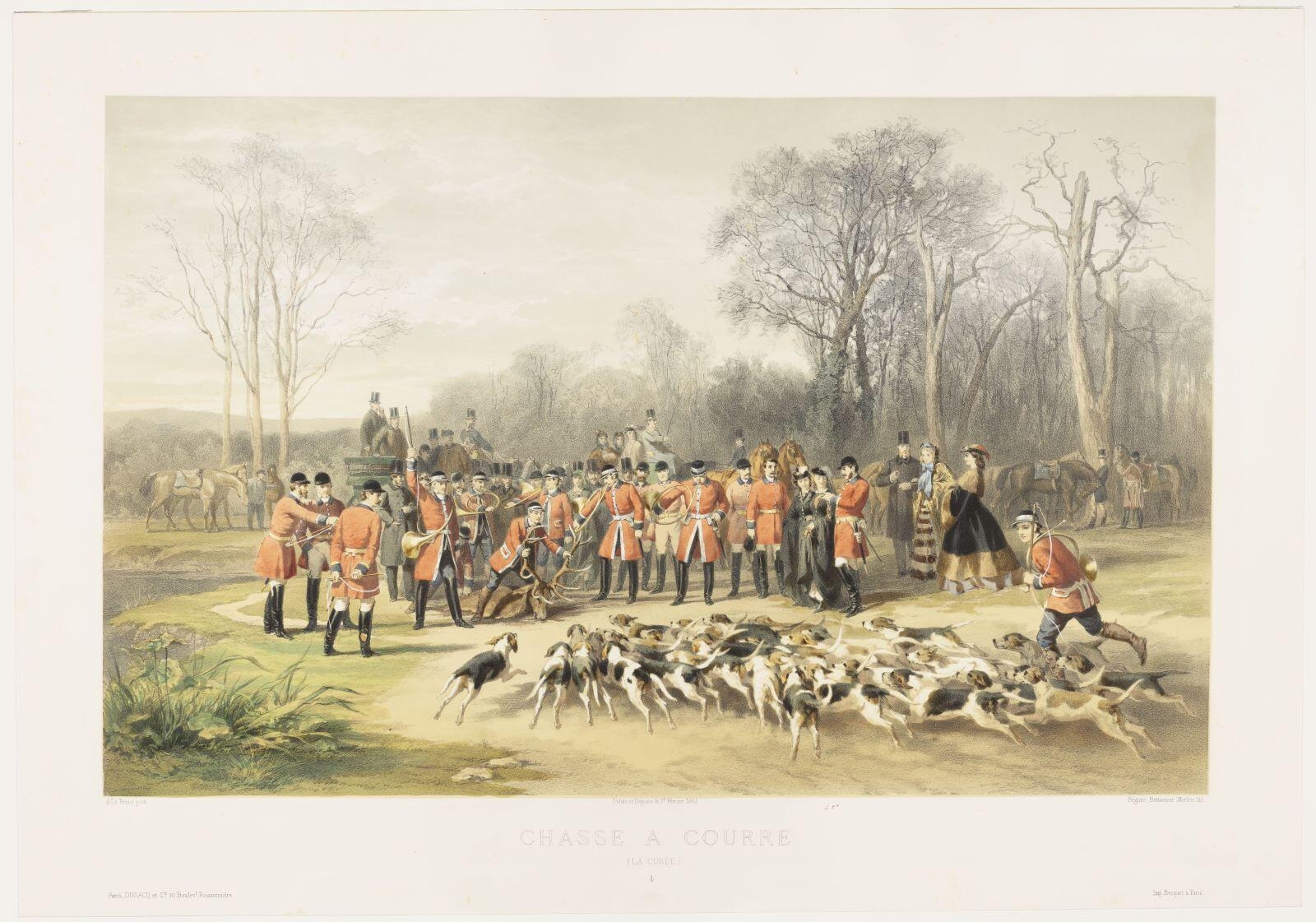 Chasse à courre : la Curée, Charles Olivier de Penne