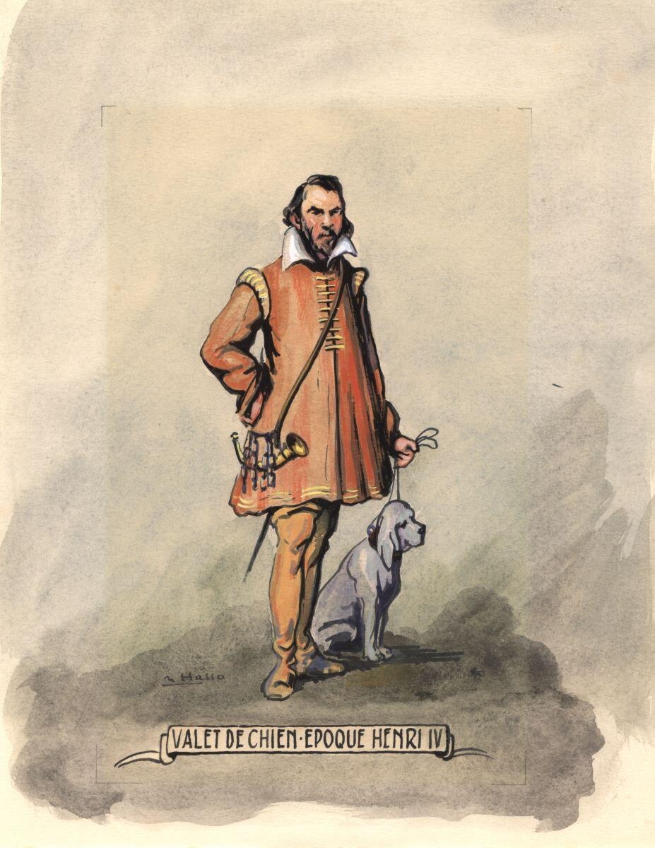 Valet de chien, époque Henri IV, Charles-Jean Hallo