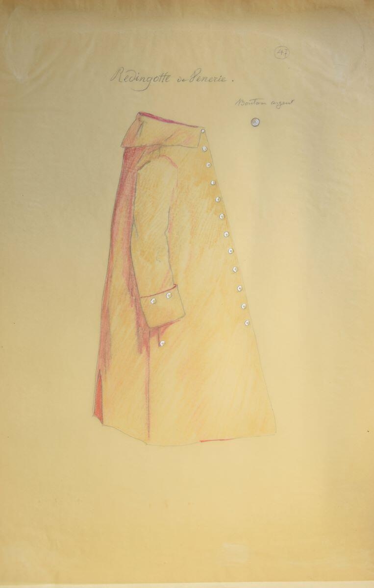 Redingote de vènerie ; équipage du prince de Condé, Charles-Jean Hallo