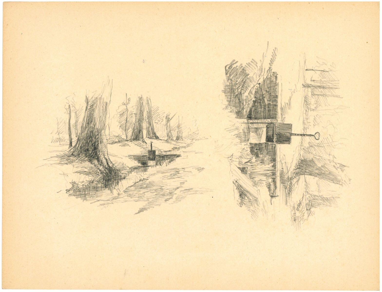 Petite écluse en forêt (Sologne), Charles-Jean Hallo