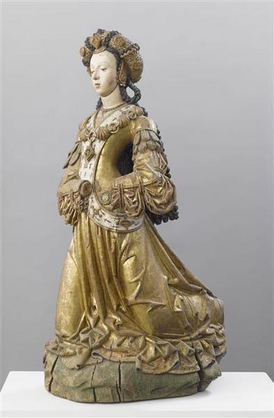 Sainte agenouillée ; sainte Hélène_0