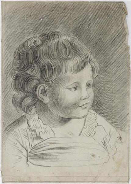Portrait d'enfant, Apoline, 19e siècle