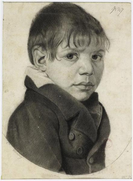 Portrait du jeune Clément Ducoroy, Augustin Bridoux, 19e siècle