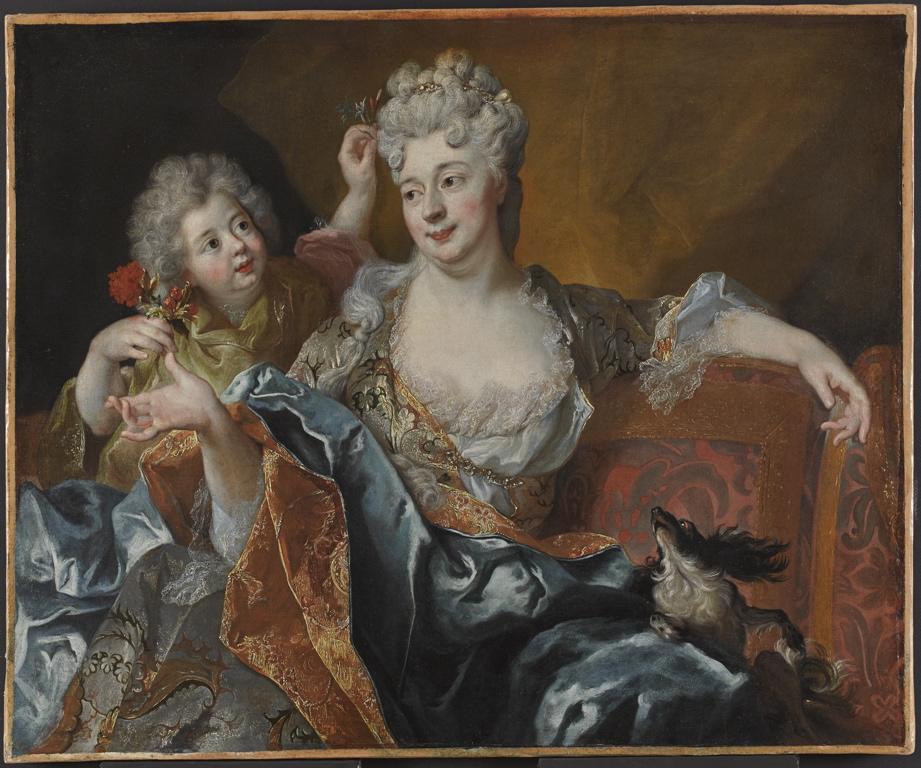 Portrait d'une dame avec son fils — Nicolas de Largillierre