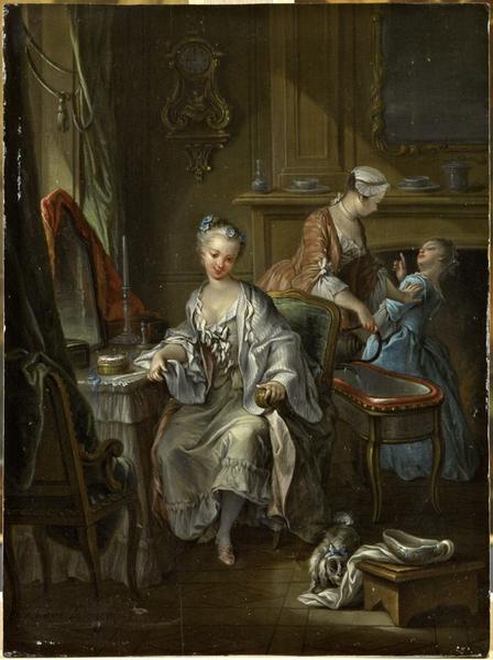 Jeune femme à sa toilette_0