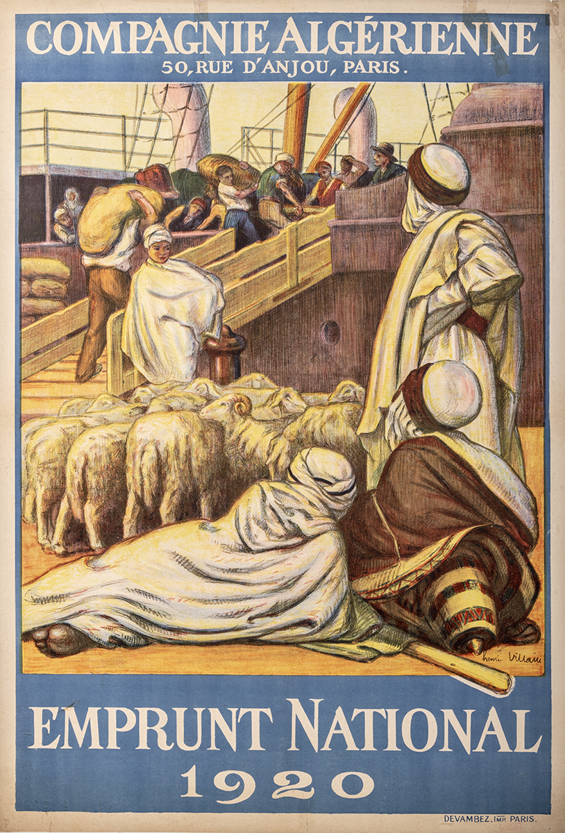 Compagnie algérienne. Emprunt national 1920, Henri Villain, 1920