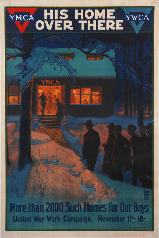 His home over there, Albert Herter, 1918