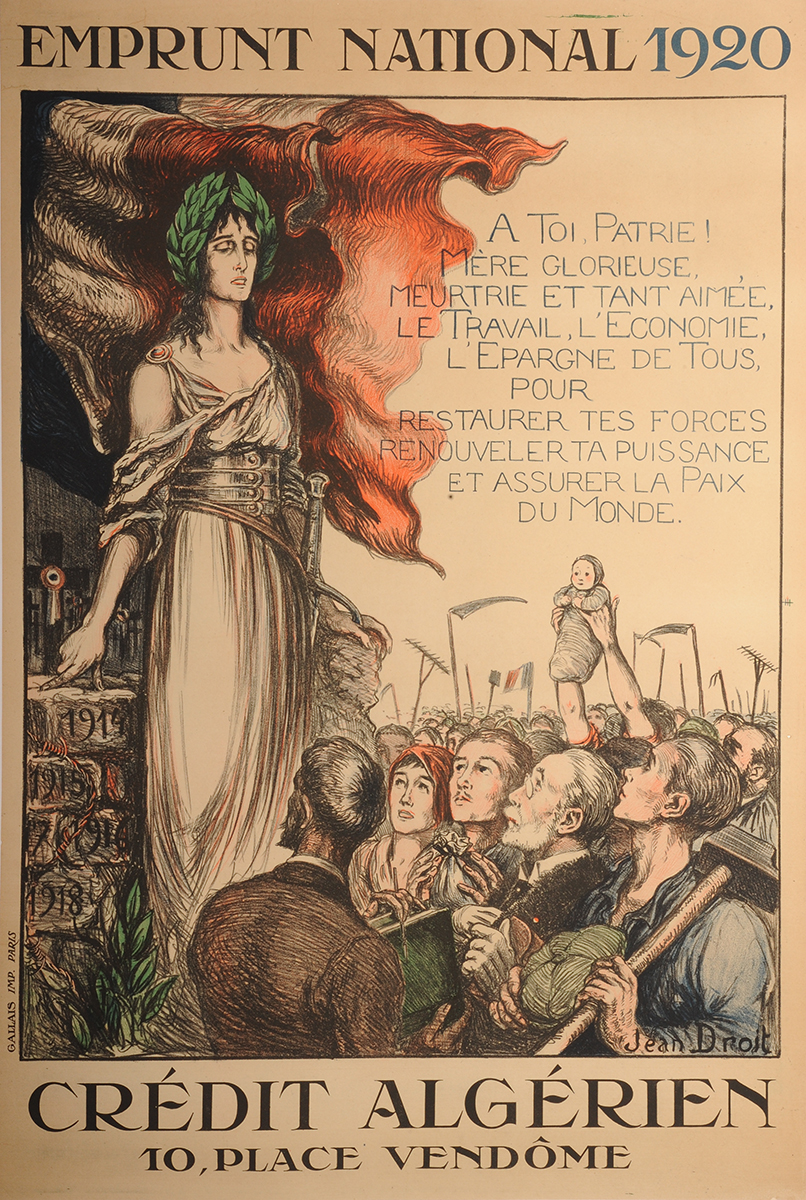 Enprunt national 1920. Crédit algérien 10, place Vendôme., Jean Droit, 1920