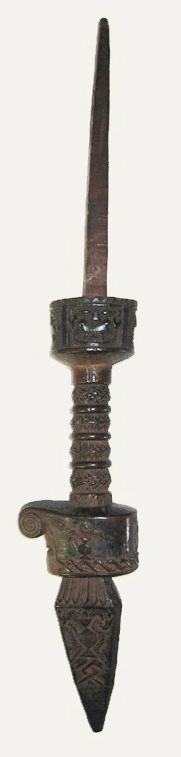 manche de tambour chamanique, 1984 avant