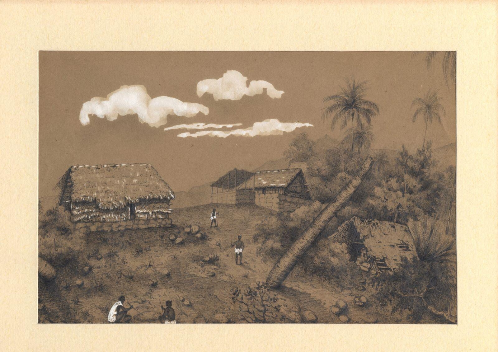 Case du Grand-prêtre Vékétou. Vallée de Pakiou. Nuku-hiva — Adèle de Dombasle