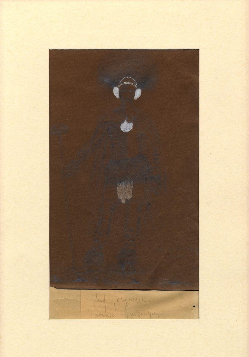 Koki de la vallée des Happas (Nuku-hiva).  Chef polynésien Tatouages symboliques, Adèle de Dombasle, 1848