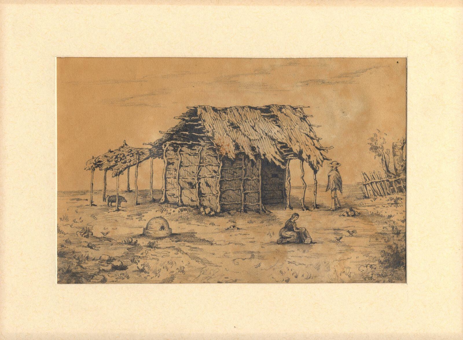 Chili. Rancho sur la route de Quillota, Adèle de Dombasle, 1848